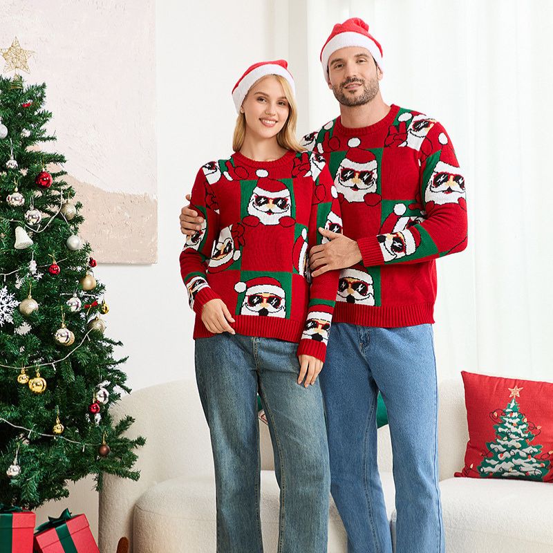 Cute Santa Family Matching Christmas Jumpers