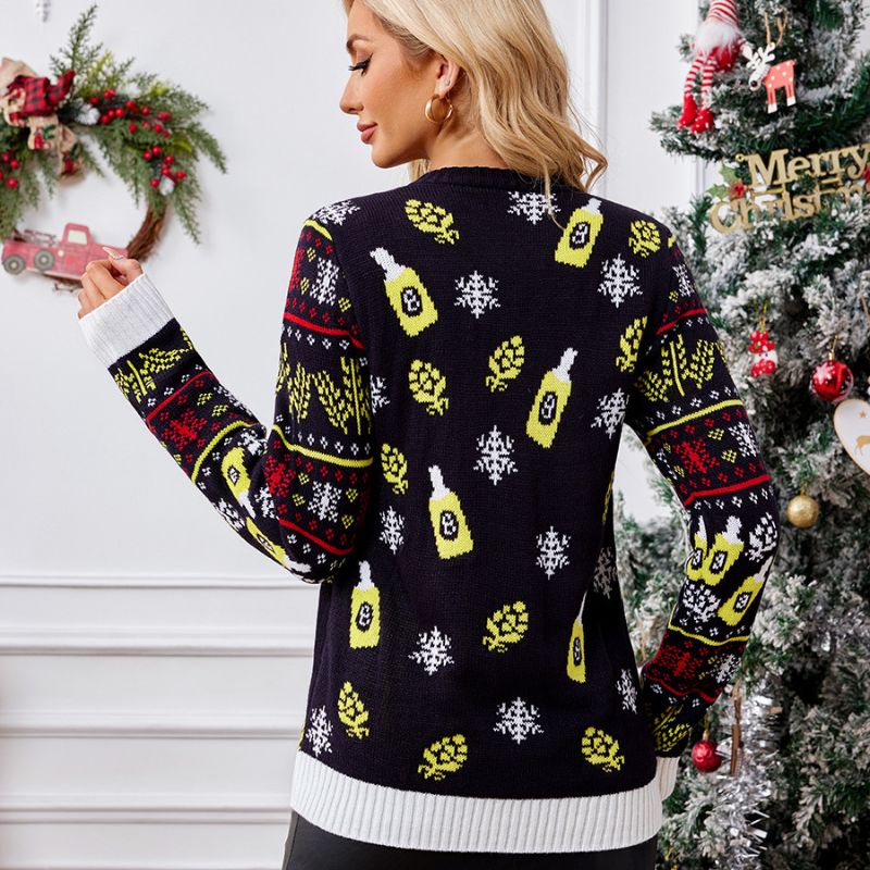 Festive Novelty Santa Claus Graphic Christmas Jumper