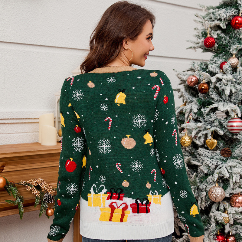 Women's Crewneck Santa Claus Christmas Jumper