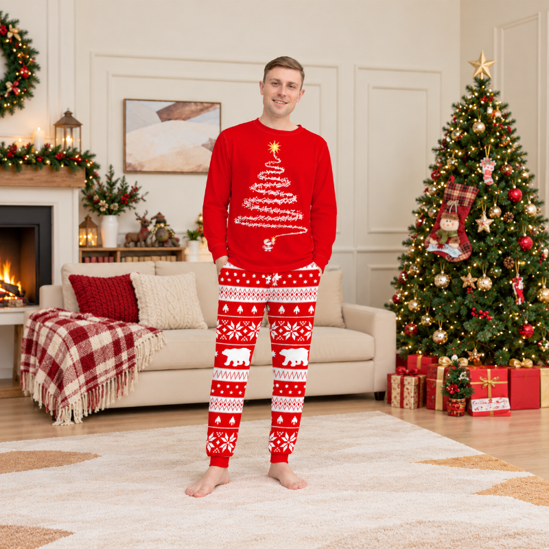 Christmas Tree Glow Family Matching Pajamas