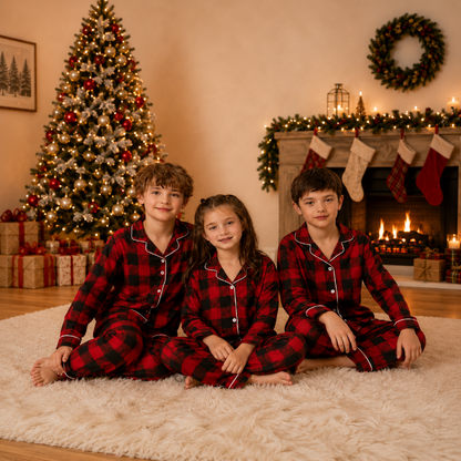 Classic Buffalo Plaid Family Christmas Pyjamas
