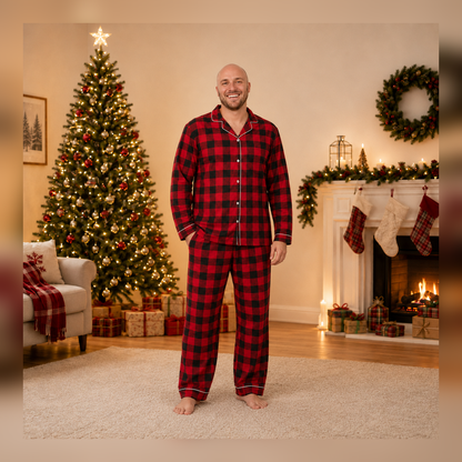 Classic Buffalo Plaid Family Christmas Pyjamas