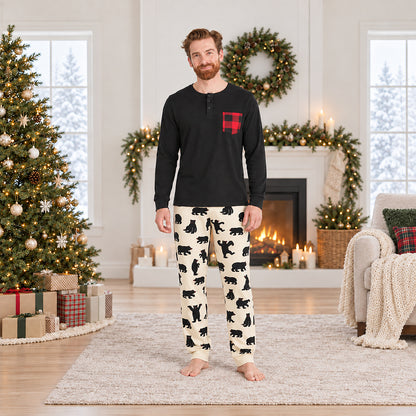 Dancing Bear Family Matching Christmas Pyjamas