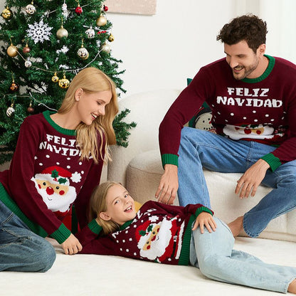Feliz Navidad Santa Matching Family Christmas Jumpers