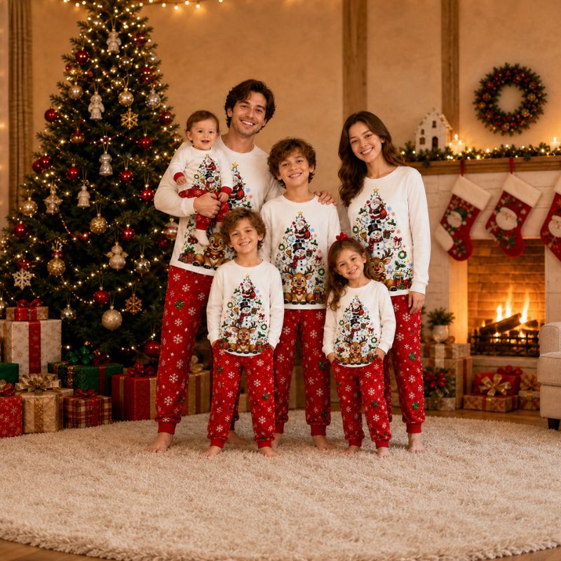 Festive Wonderland Family Matching Christmas Pyjamas