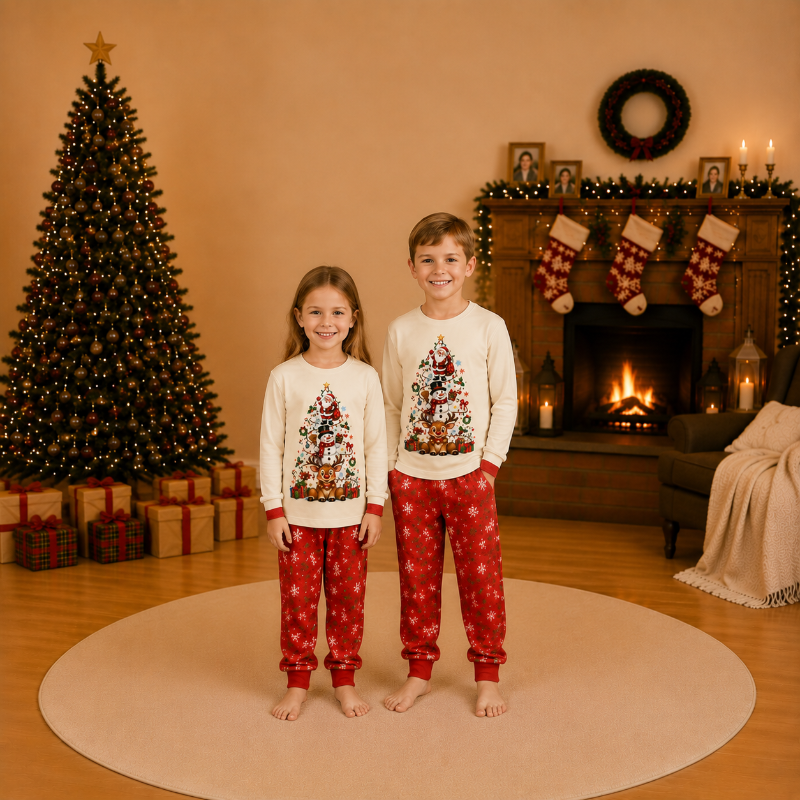 Festive Wonderland Family Matching Christmas Pyjamas