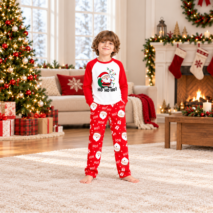 Ho Ho Ho Santa Family Matching Christmas Pyjamas