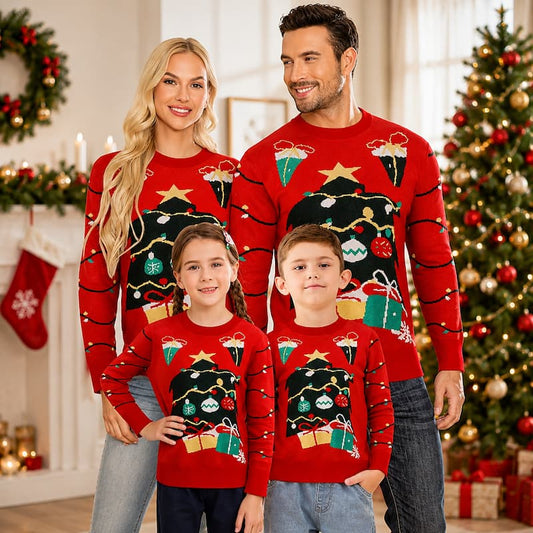 Holiday String Lights Graphic Christmas Jumper
