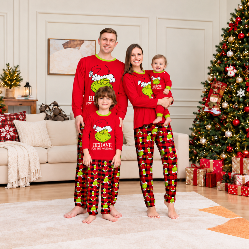 Holiday Mischief Family Matching Pajamas