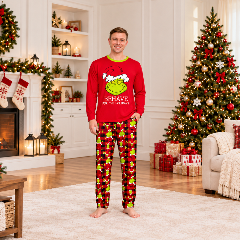 Holiday Mischief Family Matching Pajamas