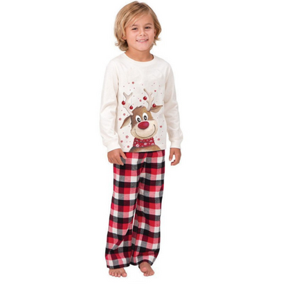 reindeer family matching christmas pyjamas