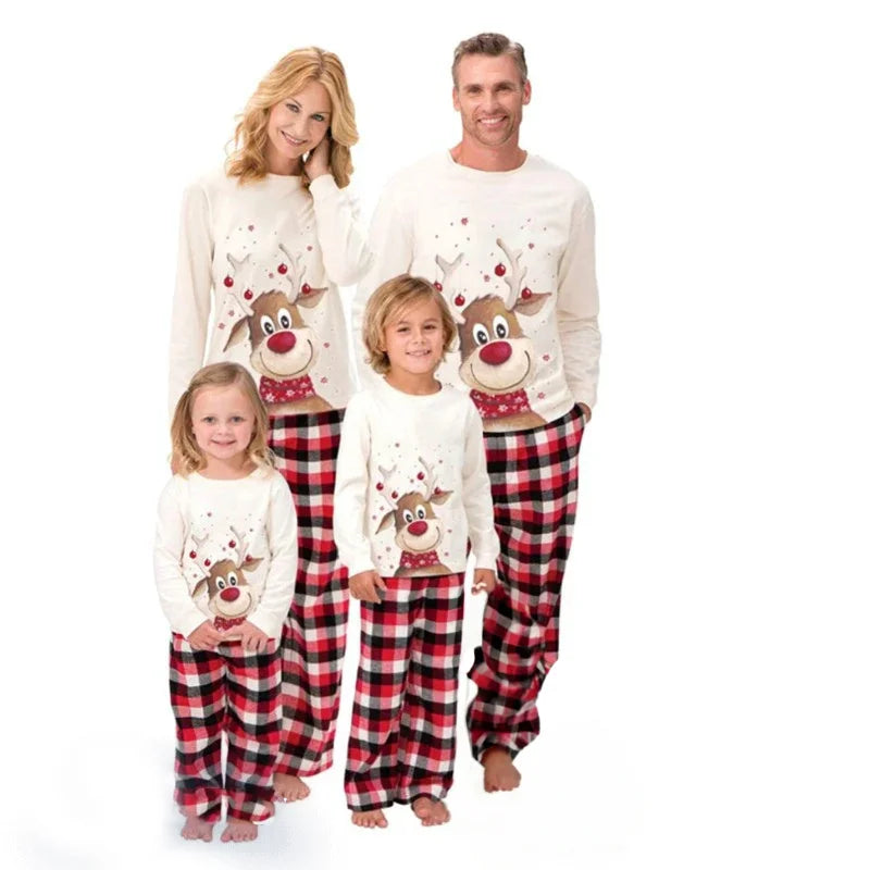 reindeer family matching christmas pyjamas