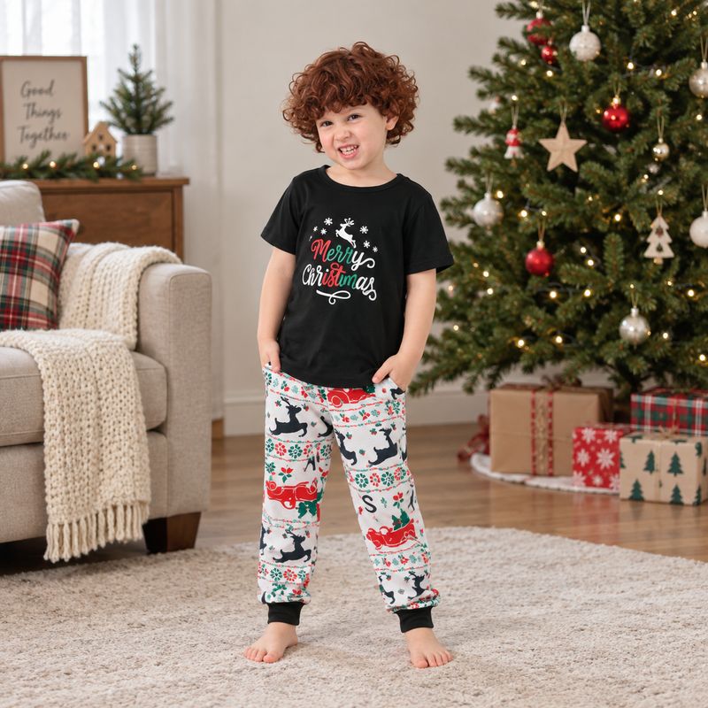 Merry Christmas Tshirt Pyjama Set
