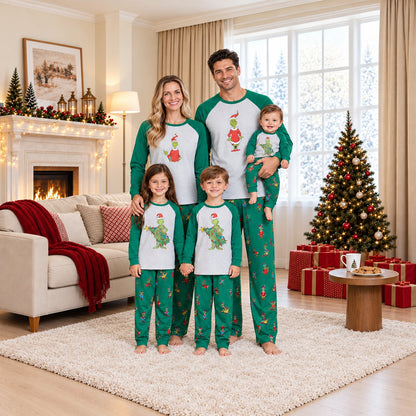 Naughty Grinch Family Matching Christmas Pyjamas
