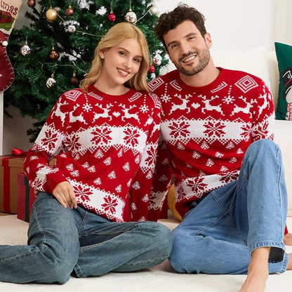 Nordic Snowflake Pattern Christmas Jumper