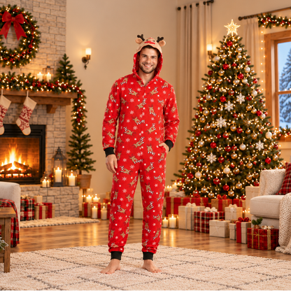 Reindeer Snuggle Matching Family Onesies