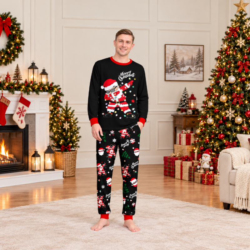 Santa Dab Family Matching Christmas Pyjamas