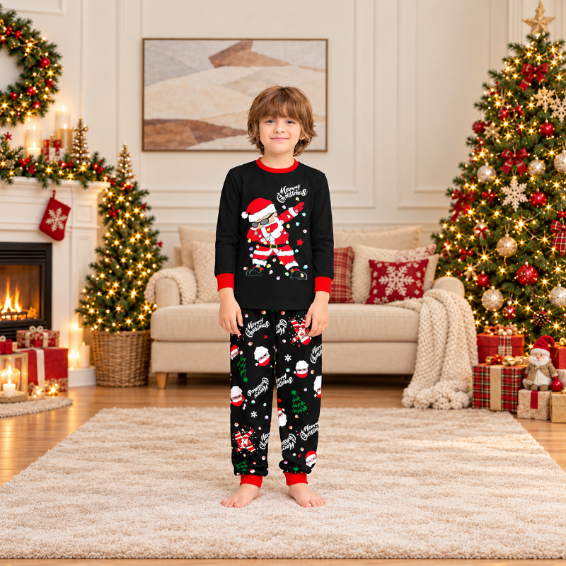 Santa Dab Family Matching Christmas Pyjamas