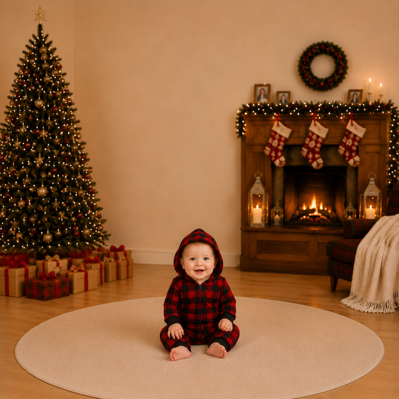 Signature Red Plaid Family Matching Christmas Jumpsuits