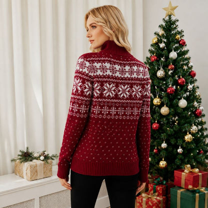 Snow Whisper Turtleneck Christmas Jumper