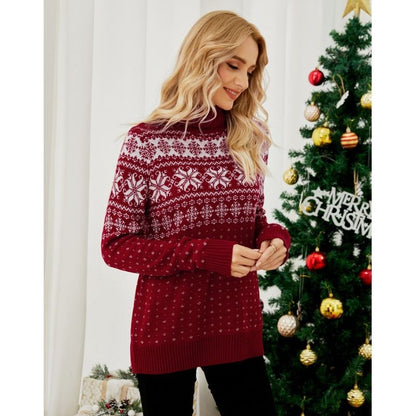 Snow Whisper Turtleneck Christmas Jumper