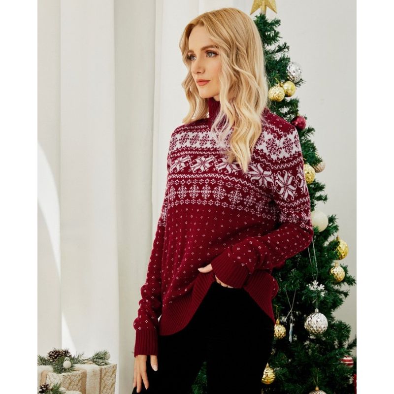 Snow Whisper Turtleneck Christmas Jumper