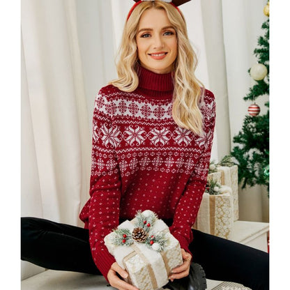 Snow Whisper Turtleneck Christmas Jumper