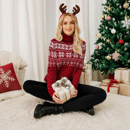 Snow Whisper Turtleneck Christmas Jumper