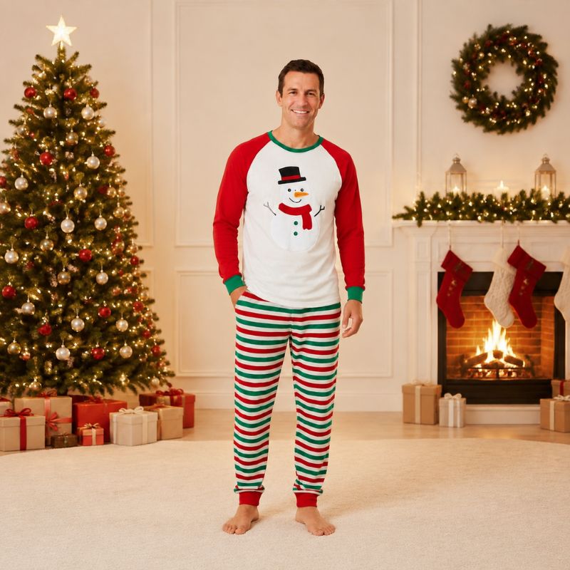 Snowman Cheer Family Matching Christmas Pyjamas