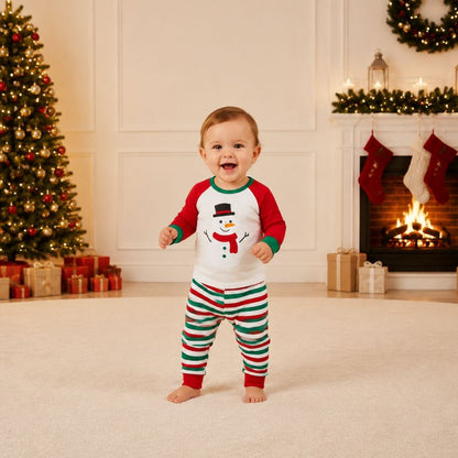 Snowman Cheer Family Matching Christmas Pyjamas