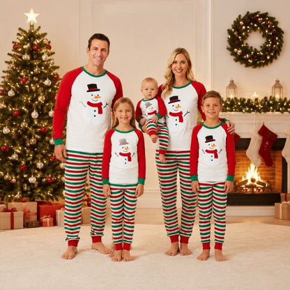 Snowman Cheer Family Matching Christmas Pyjamas