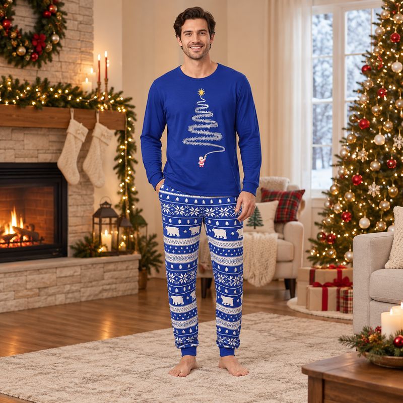 Sparkling Christmas Tree Family Matching Christmas Pyjamas