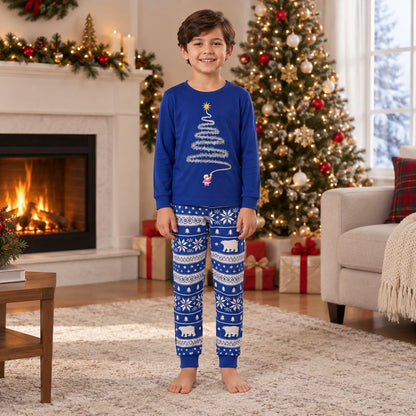 Sparkling Christmas Tree Family Matching Christmas Pyjamas