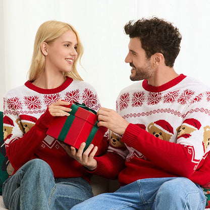 Teddy Bear Fair Isle Matching Family Christmas Jumpers