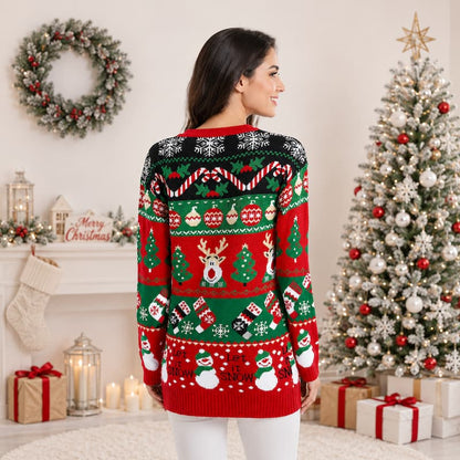 Women's Casual Long-Sleeved Christmas Jumper